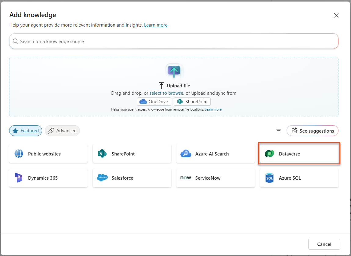 Select Dataverse