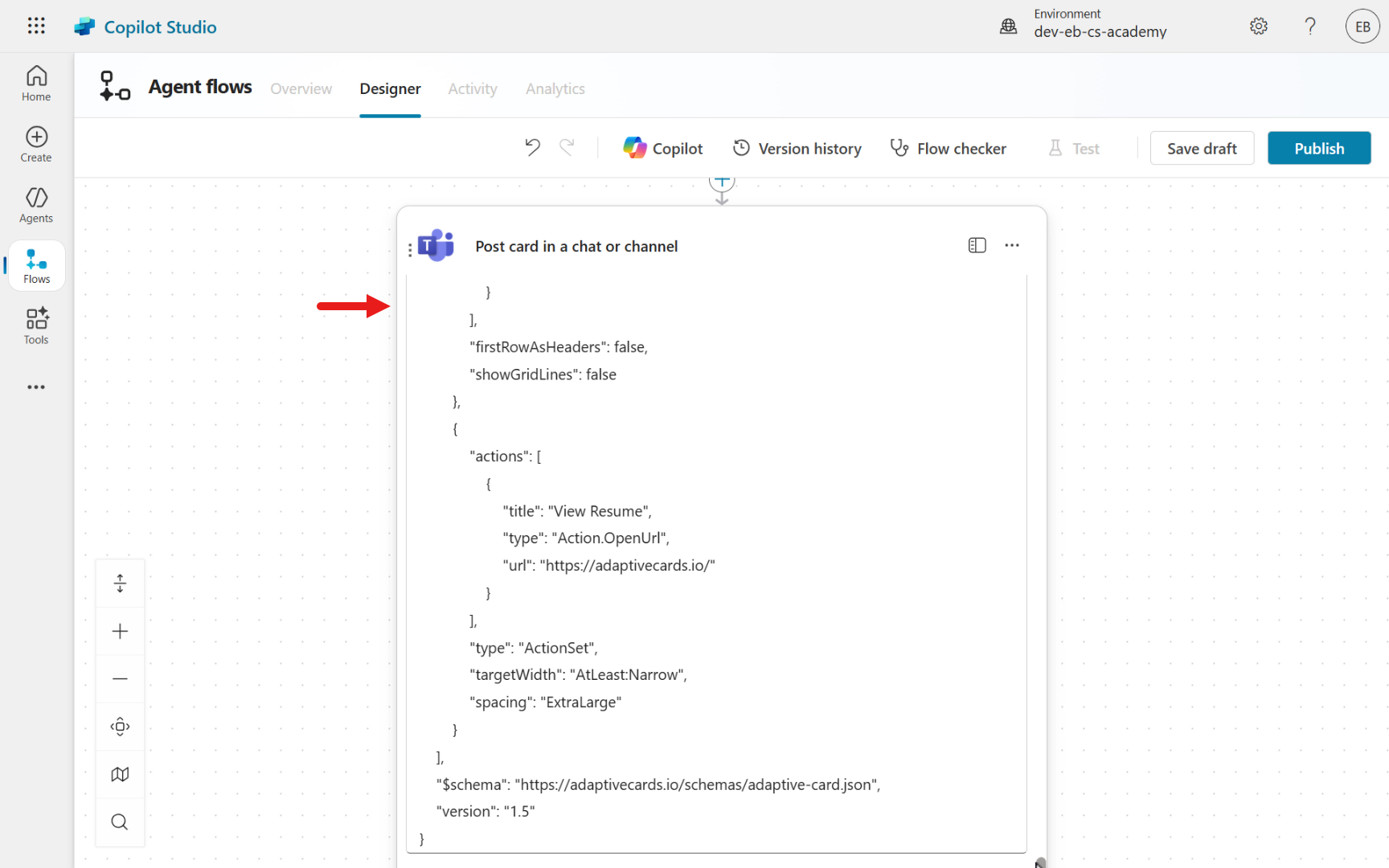 Copy and paste JSON
