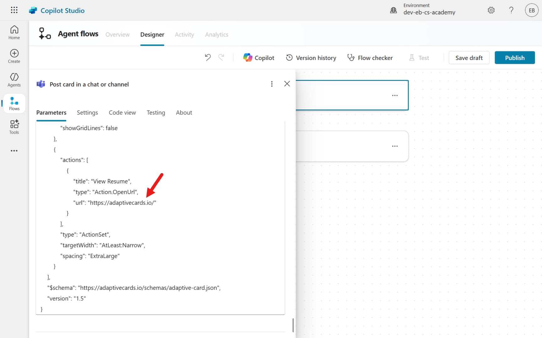 Delete View Resume URL placeholder