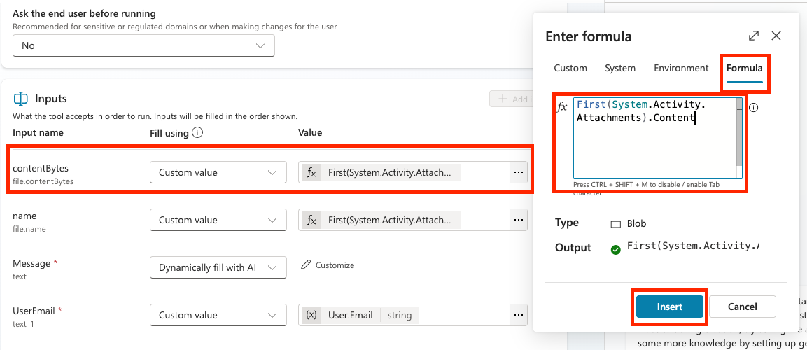 Content Bytes Configuration