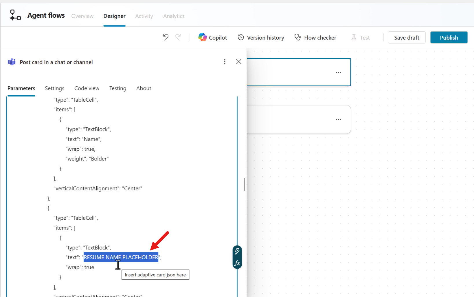 Resume Name Placeholder