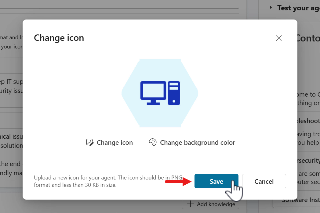 Change icon