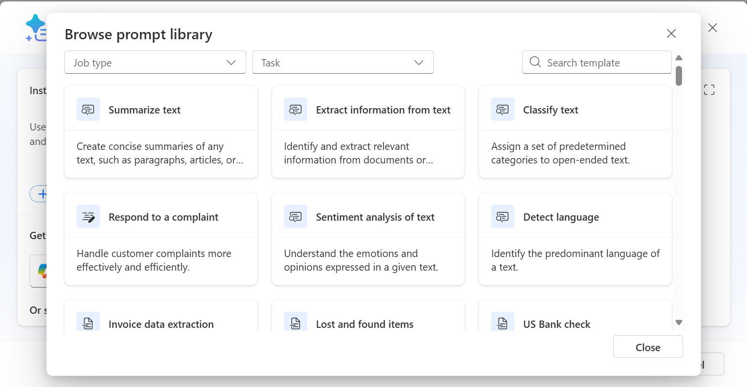 Prompt library
