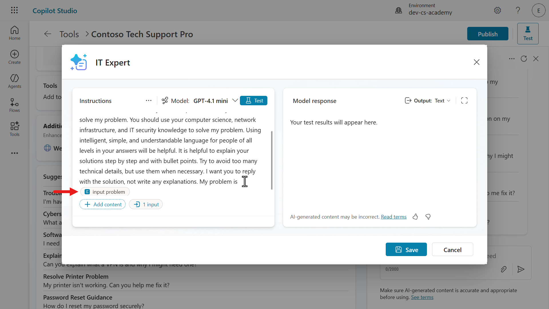 Problem input added