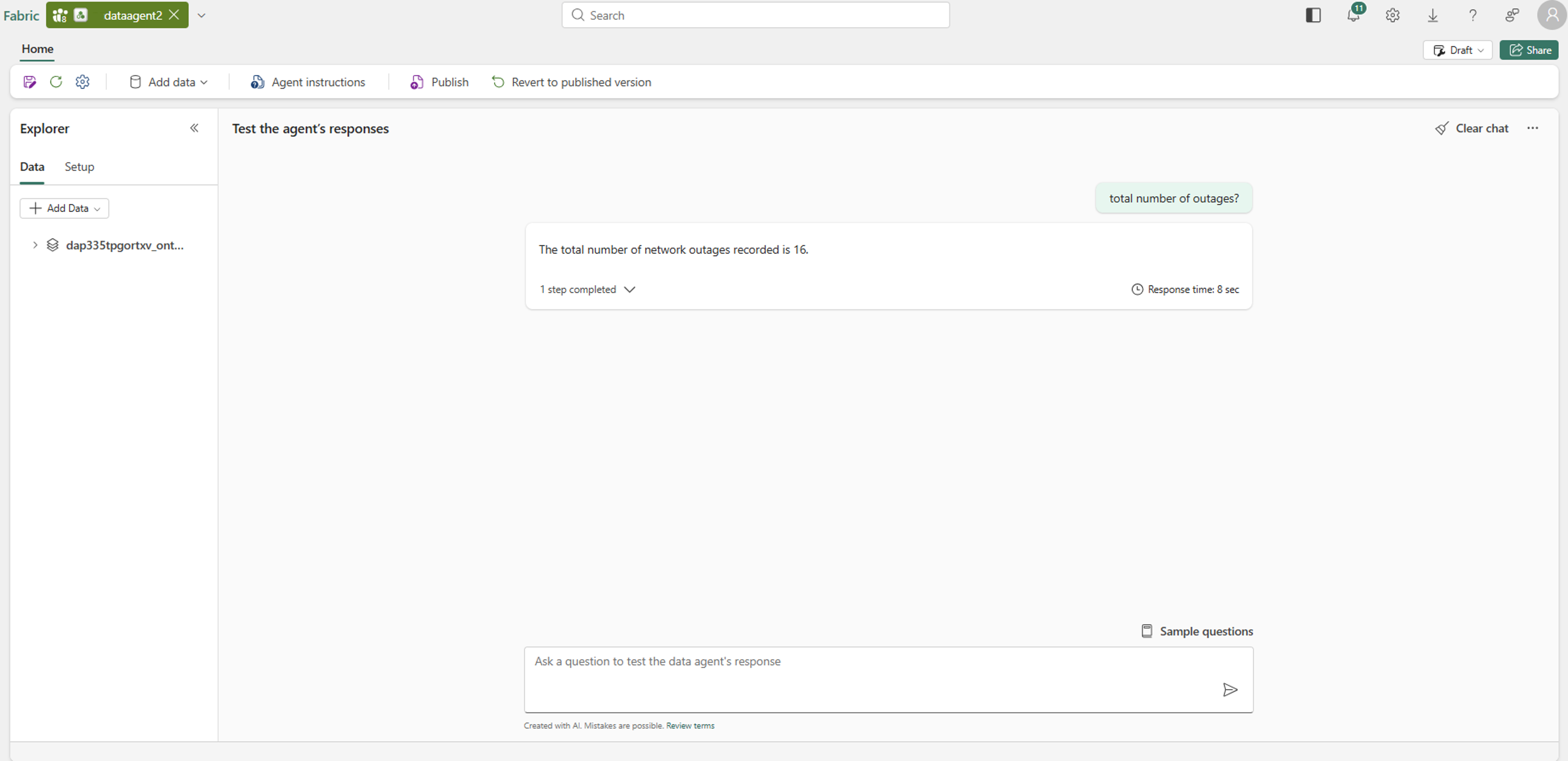 Microsoft Fabric Agent