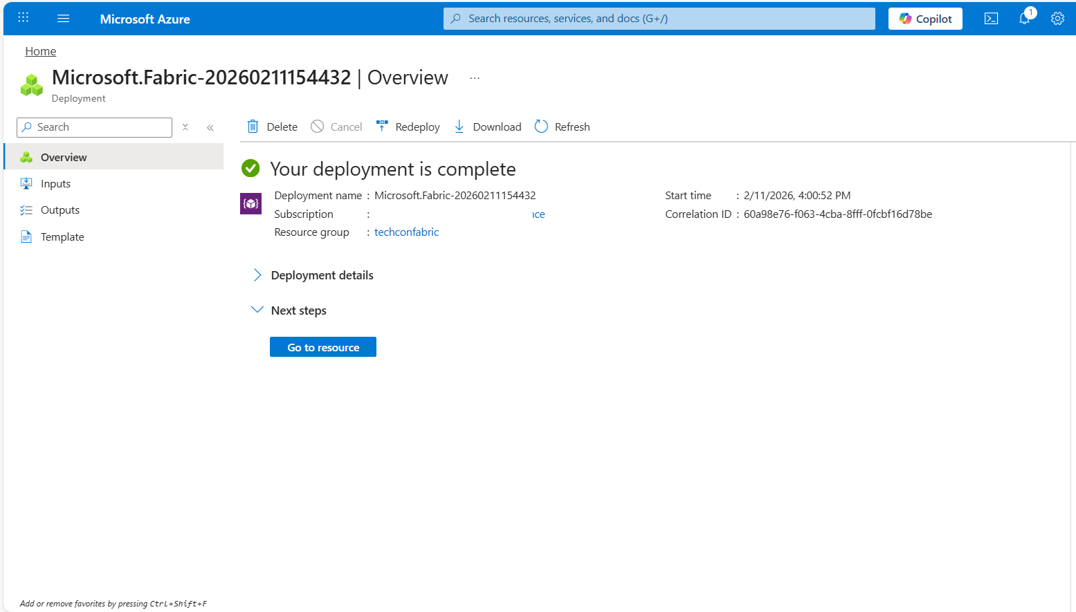 Deployment in progress