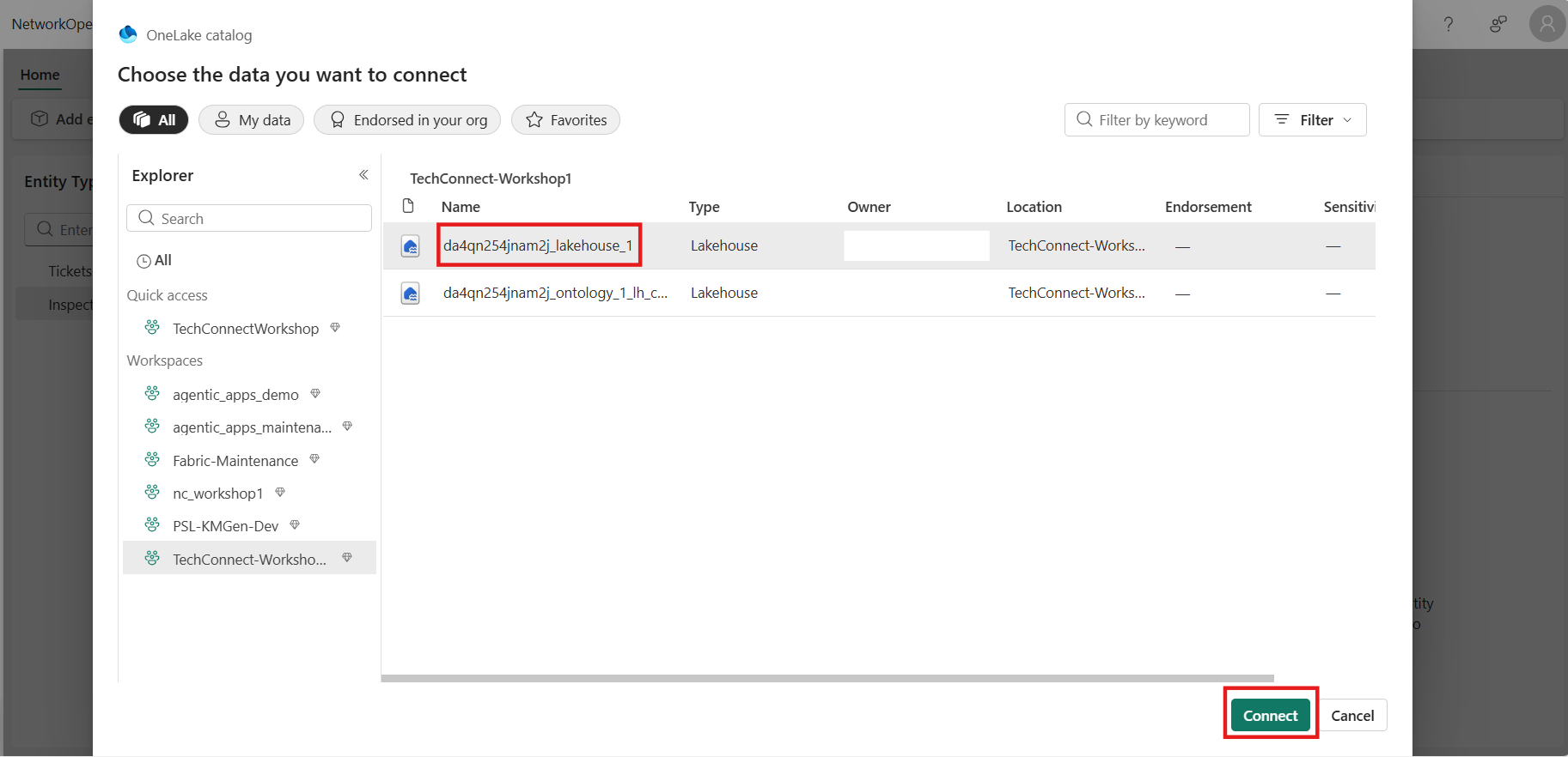 Select inspections data source