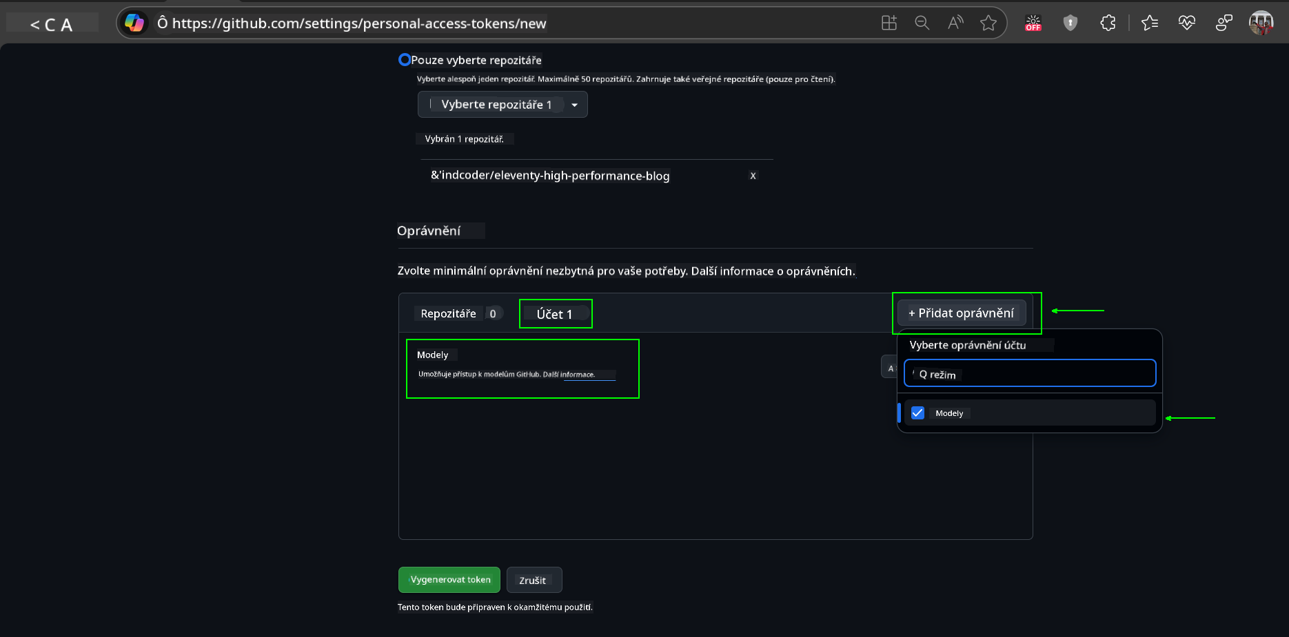 Add Models Permission