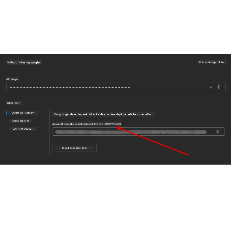 Projektforbindelsesstreng