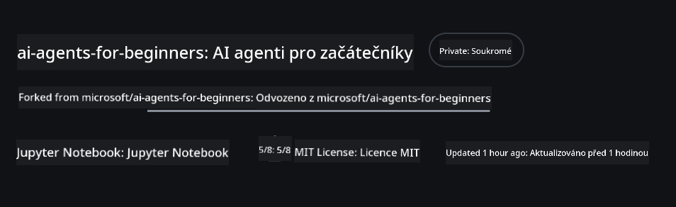 Forkovaný repozitář