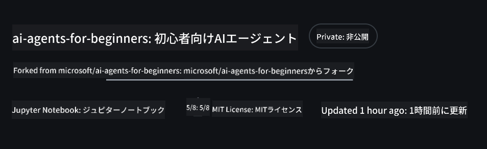 フォークされたリポジトリ