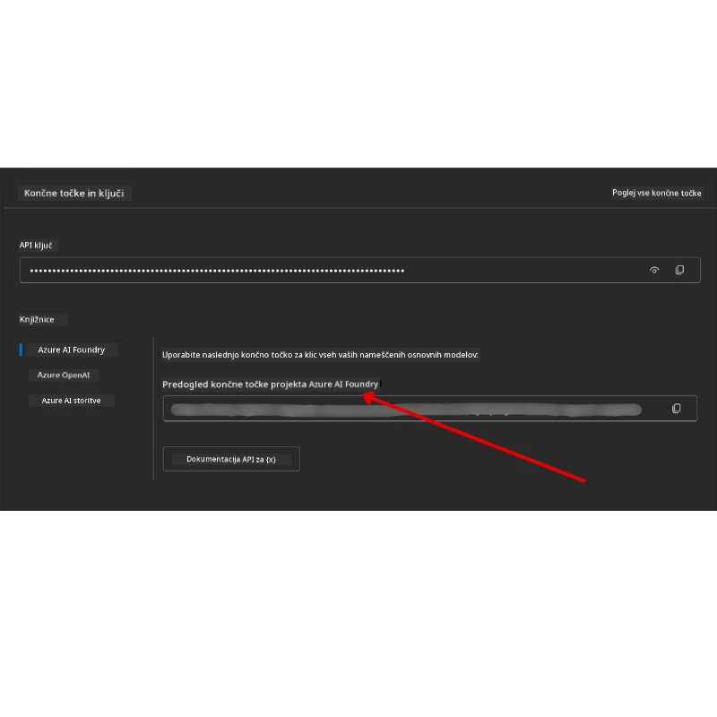 Povezovalni niz projekta