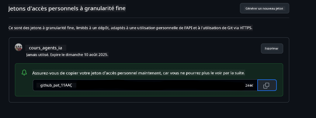 Stocker le jeton en toute sécurité