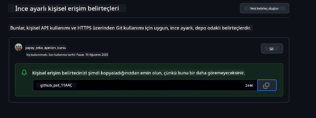 Jetonu Güvenli Bir Şekilde Saklayın