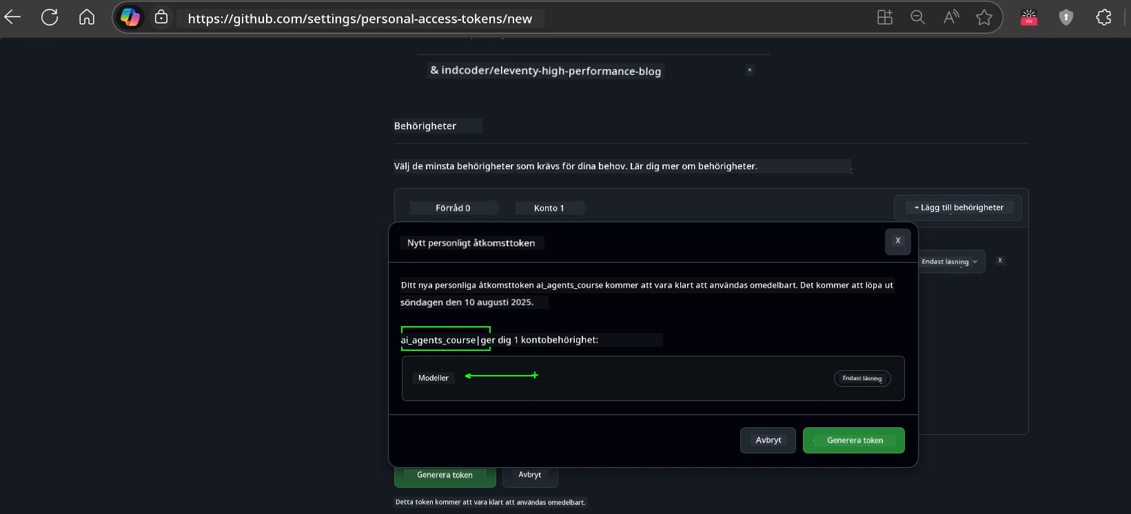 Verifiera Behörigheter