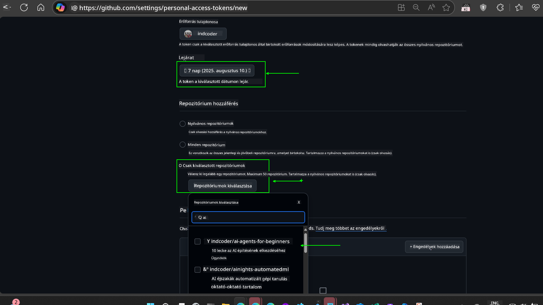 Hatókör korlátozása fork repóra