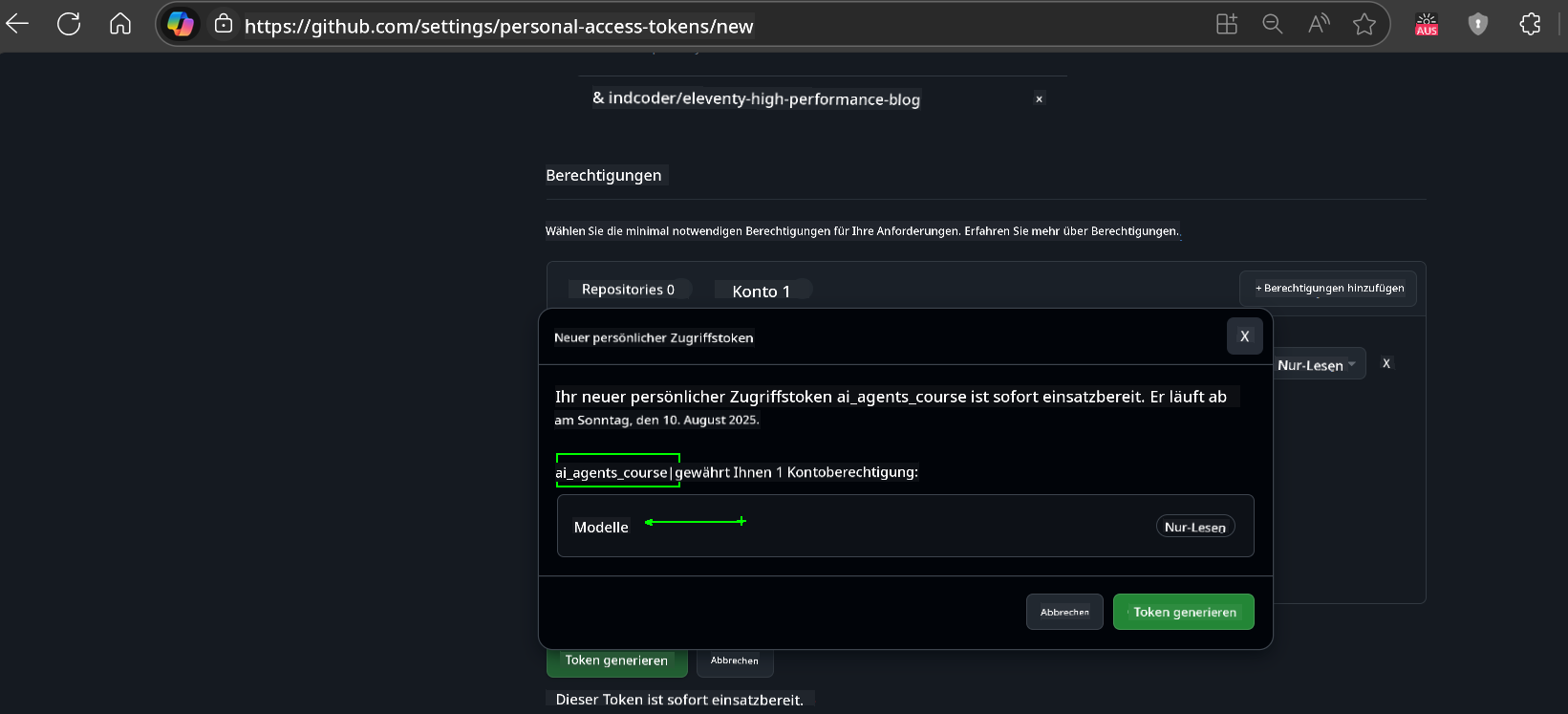 Berechtigungen überprüfen
