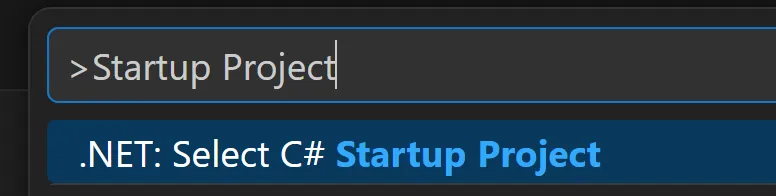 VS Code のソリューション エクスプローラーのプロジェクト右クリックメニュー