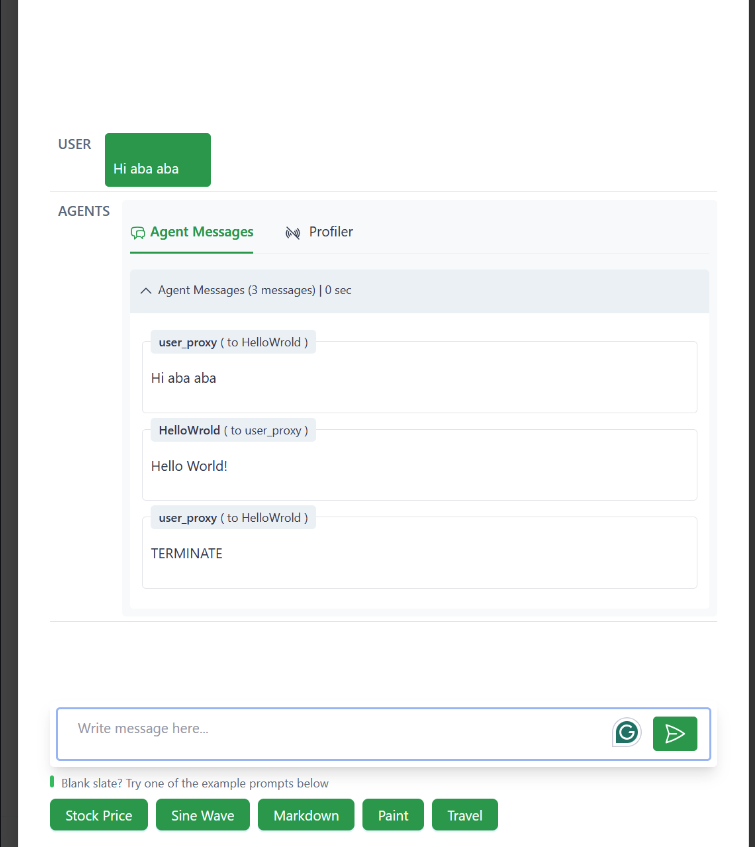 Use the hello world agent in workflow