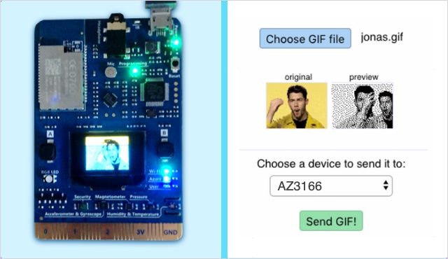 Play GIFs on the IoT DevKit