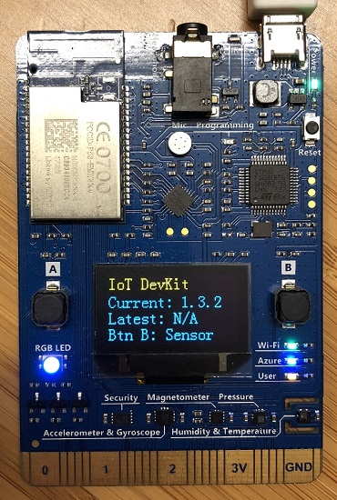 Display of current and latest firmware versions