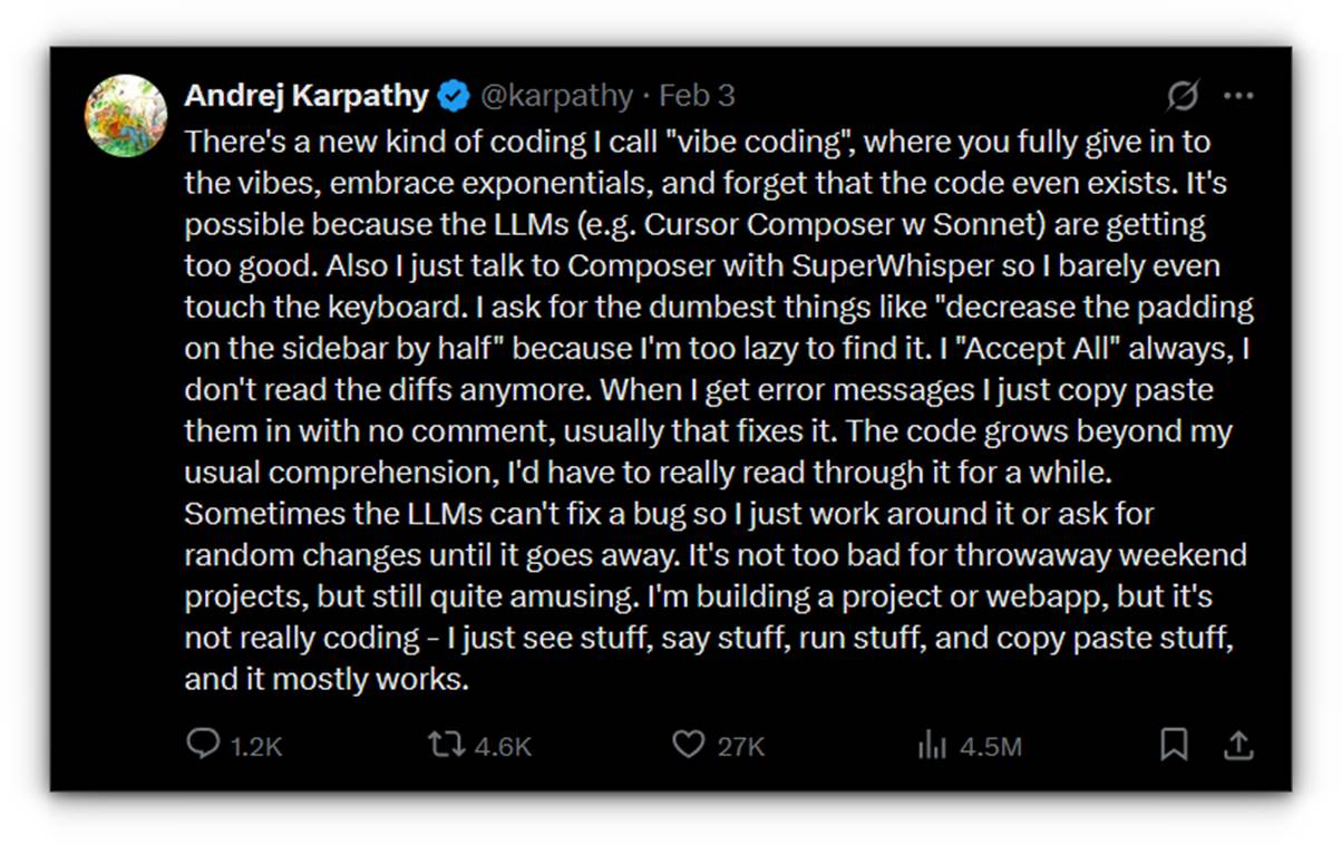 X Post - Andrej Karparthy