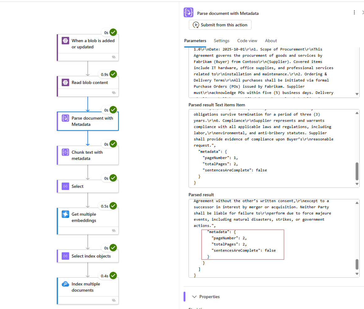 Logic Apps에서 메타데이터와 함께 Parse & Chunk 기능 발표: 컨텍스트를 이해하는 RAG 에이전트 구축하기 ...