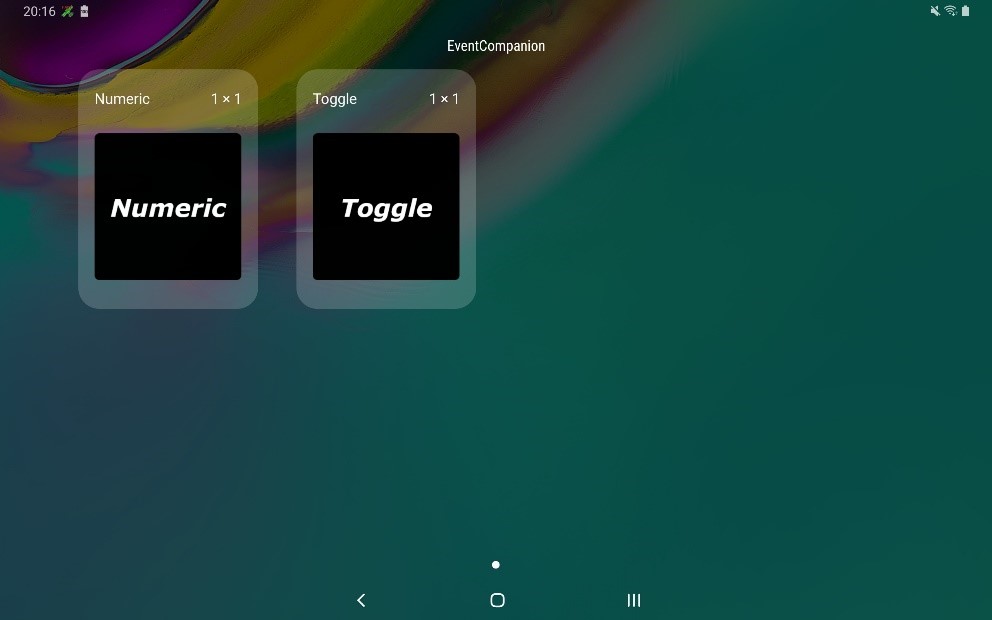 Event Companion app widgets