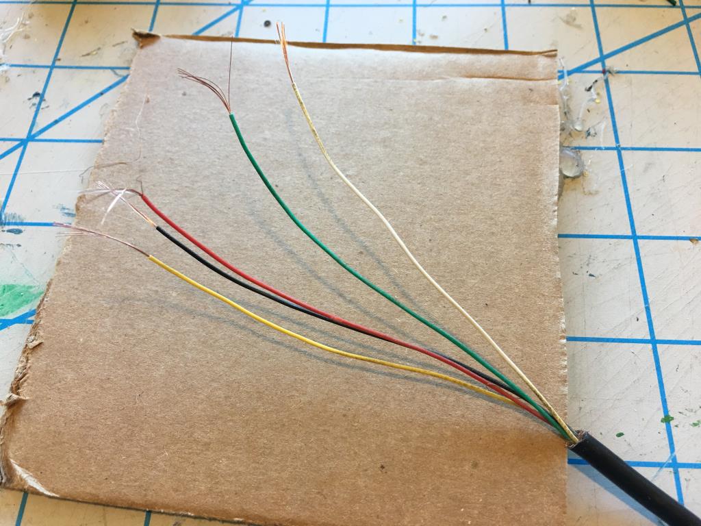 A cable with trimmed wires