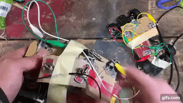 Controlling a RC car with the module