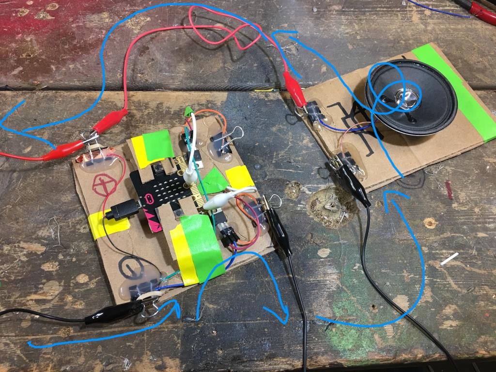 A circuit using speaker module