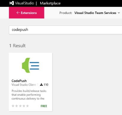 Browse the VSTS marketplace