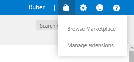 Open the VSTS marketplace