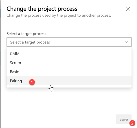 Change project settings