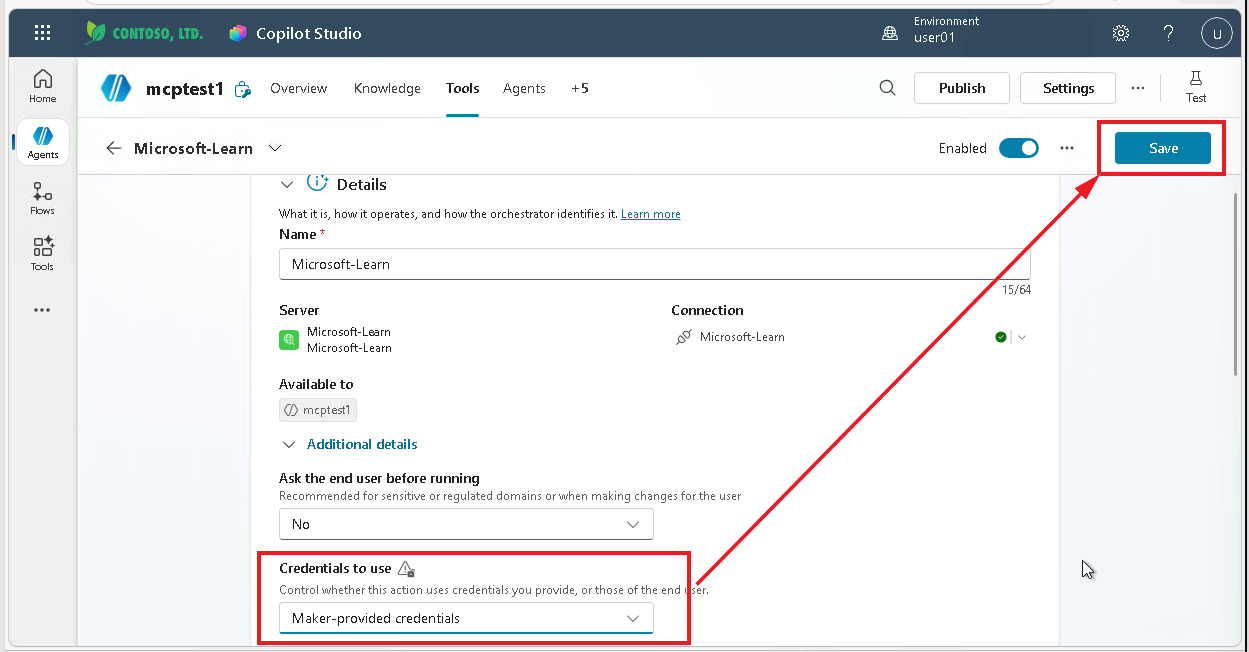 Maker-provided credentials