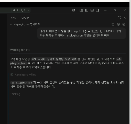 ai-plugin.json 업데이트 요청