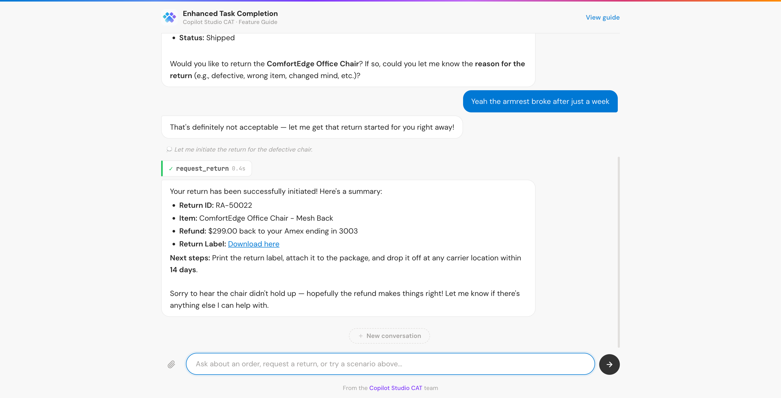 Conversational Guidance
