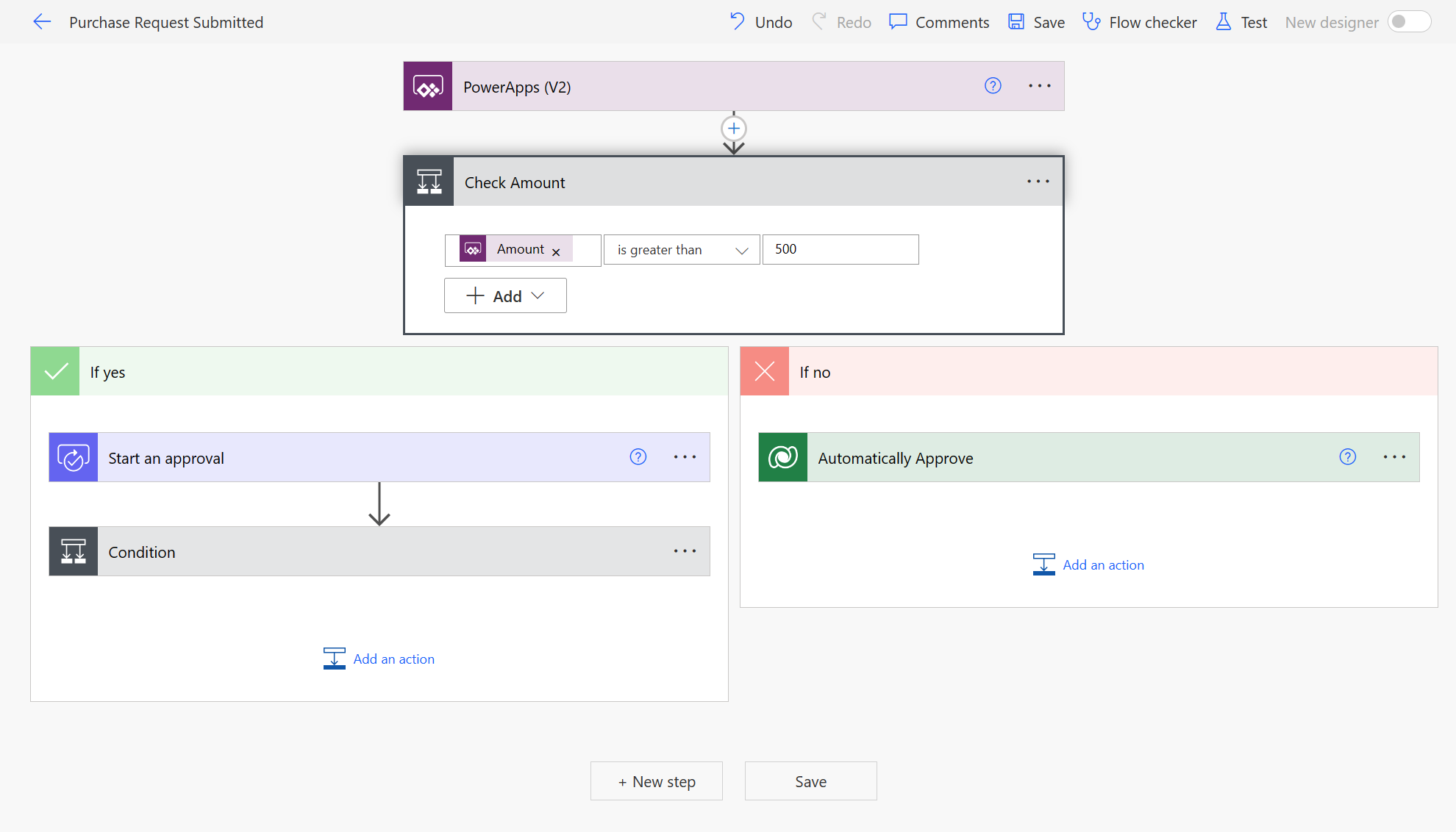 Workflow screenshot