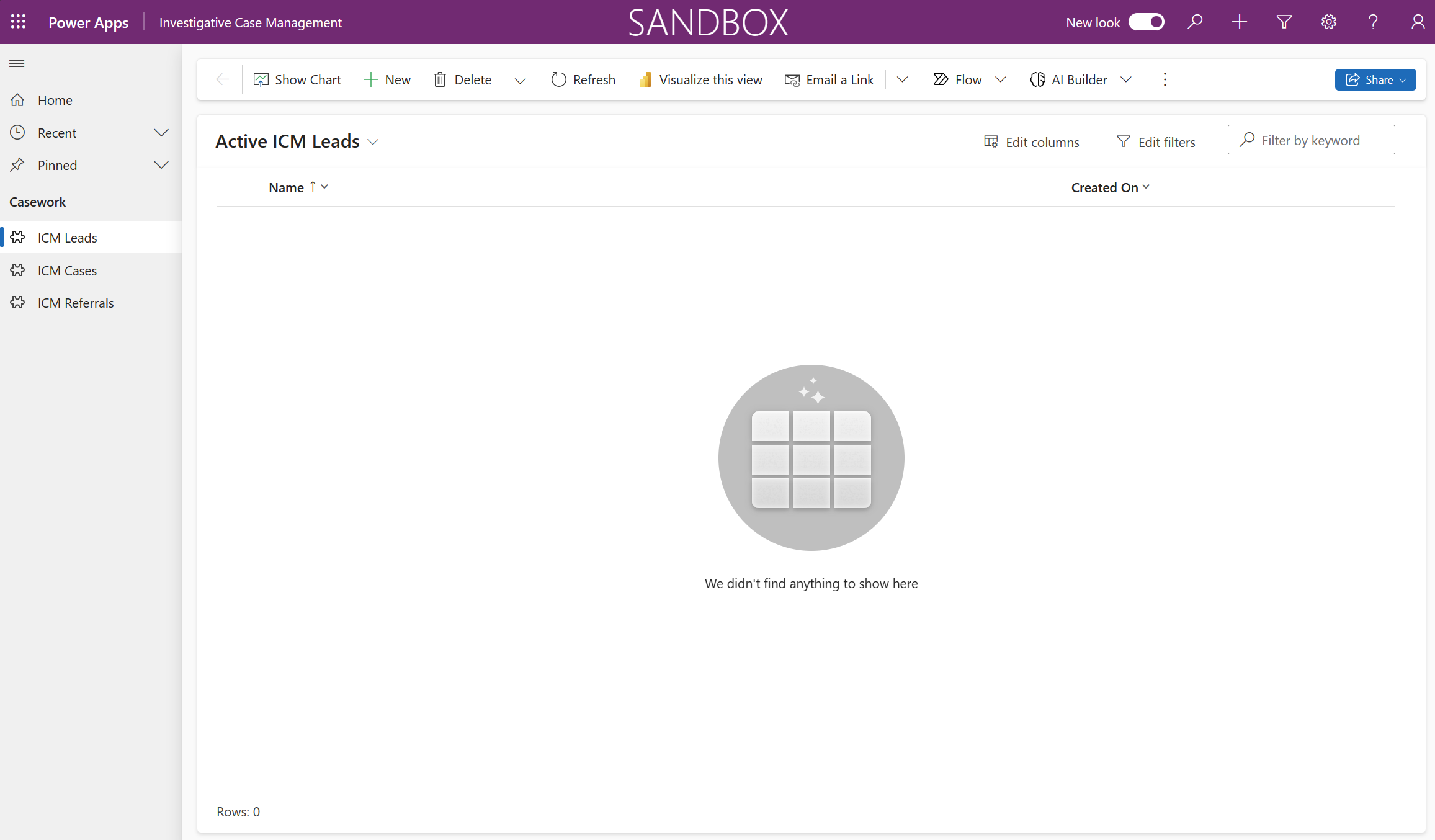 App navigation screenshot