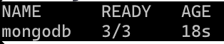 StatefulSet Output