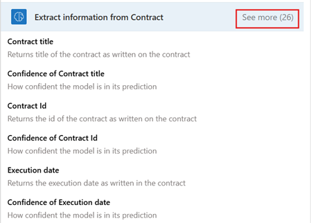 Dynamic content panel expanded showing See more link to reveal additional content options including Body