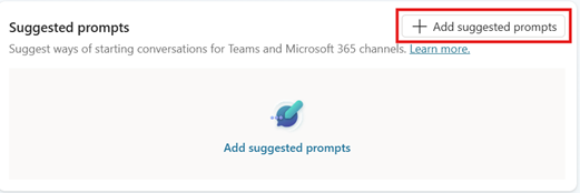 Add suggested prompts