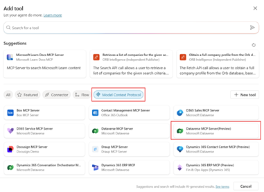 Select MCP Dataverse