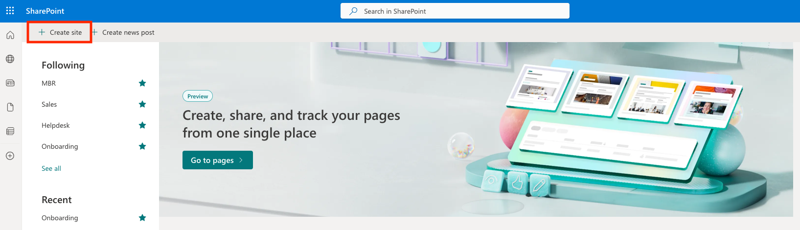 Create Site