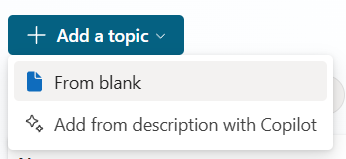 Create blank topic