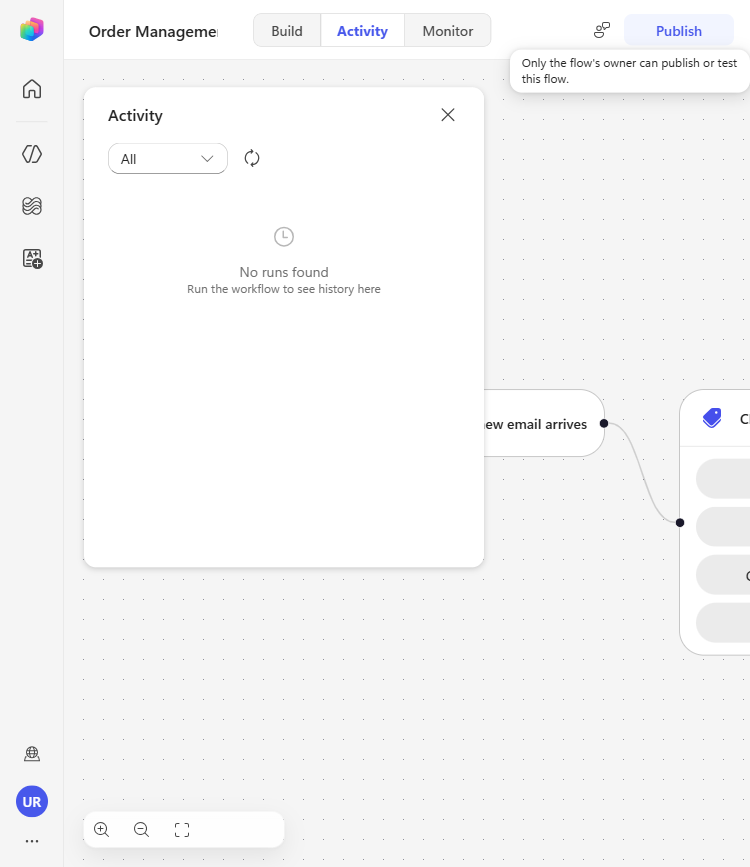 The Order Management Workflow published with the Inventory Task Agent added