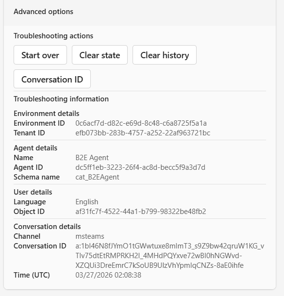 On Error advanced options expanded