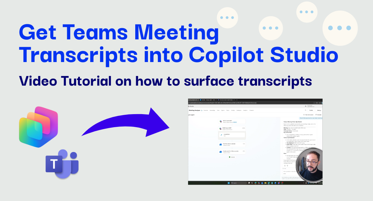 Autonomous agent analyzing meeting transcripts visualization