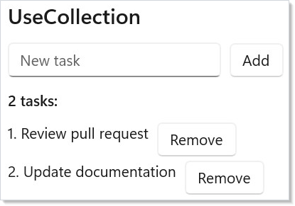 Observable collection