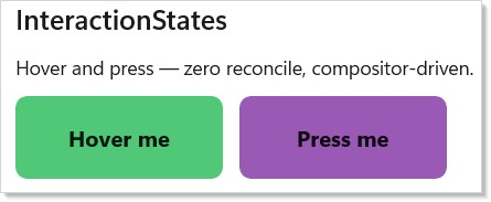Interaction states